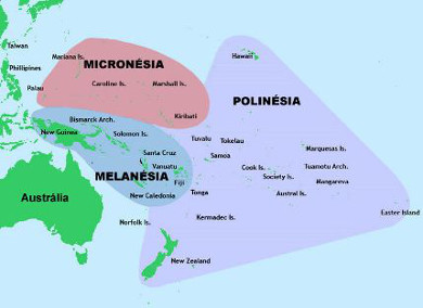 Regionalização das ilhas da Oceania
