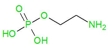 Fórmula estrutural da Fosfoetanolamina