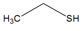 Fórmula estrutural do etanotiol