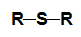 Fórmula estrutural geral de um tioéter