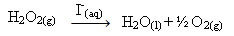 Exemplo de catálise homogênea do peróxido de hidrogênio