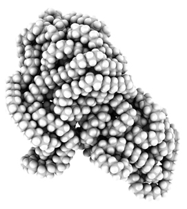 A estrutura molecular do polímero polietileno