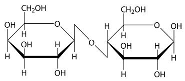 Fórmula estrutural da lactose