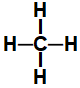Fórmula estrutural do metano