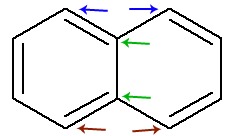 Fórmula estrutural do naftaleno