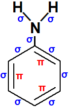 Fórmula estrutural da substância fenilamina