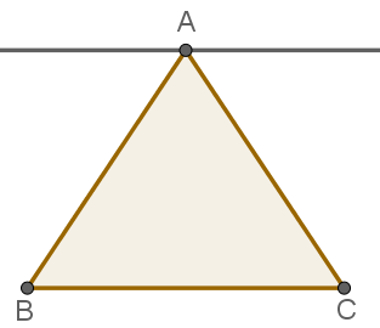 Soma dos ângulos internos de um triângulo 🔺️ #triangulos