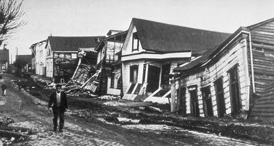 Registro dos impactos gerados pelo terremoto de Valdívia em 1960