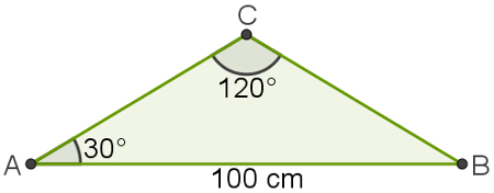 Aula 3 - Em um triângulo ABC são dados 𝐀 = 30°, b = 2√𝟑 e c = 3