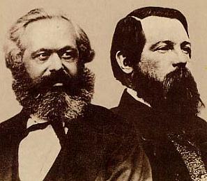 Karl Marx e Friedrich Engels, criadores do socialismo científico.