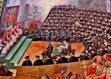 O Concílio de Trento reformulou as posições da Igreja Católica frente ao avanço protestante.