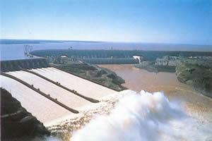 Usina hidrelétrica de Itaipu.