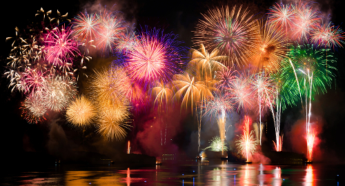 A explosão de cores dos fogos de artifício está nos compostos químicos