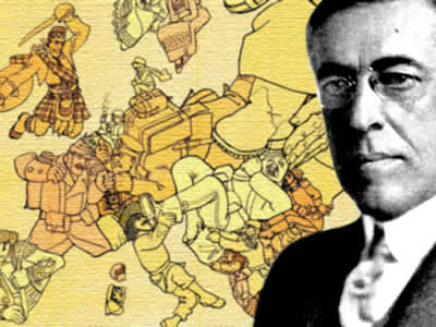 Woodrow Wilson ofereceu um acordo interessado em evitar outras grandes guerras.