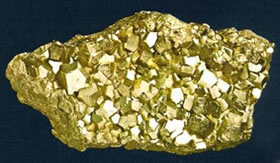 Pirita: pedra que se passa por ouro.