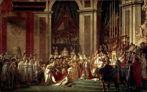Consagração do Imperador Napoleão I e coroação da Imperatriz Josephine, de Jacques-Louis David (1748-1825)