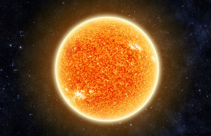 Apesar de ser representado na cor laranja ou em tons avermelhados, o Sol apresenta outra cor originalmente