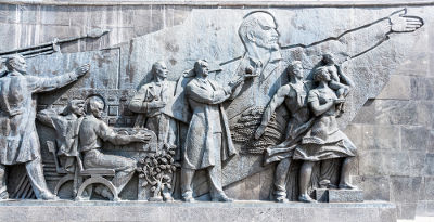 Monumento à Revolução Russa Vladimir Lenin foi um dos principais articuladores da Revolução Russa