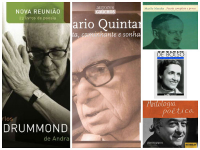 Drummond, Mario Quintana, Murilo Mendes, Cecília Meireles e Vinicius de Moraes: poetas que ampliaram o horizonte da poesia na Literatura brasileira.*