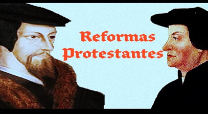 Huldrych Zwingli e João Calvino: os principais líderes da reforma no interior da Suíça.