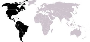 Possíveis países que integrarão a ALCA.