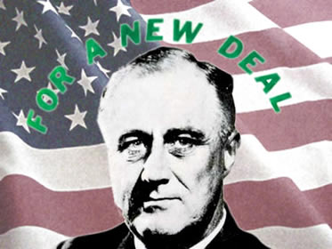 Franklin D. Roosevelt: o presidente responsável por empreender as medidas do New Deal.