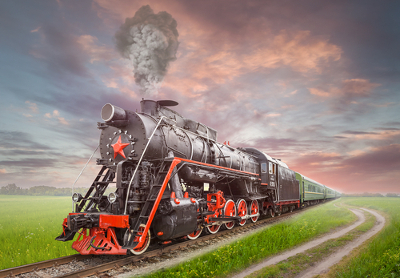 Locomotiva A locomotiva é uma máquina térmica utilizada para o transporte de cargas e pessoas