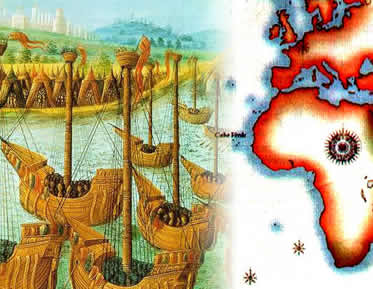 As Grandes Navegações resultam de uma série de interesses que marcaram a Europa.