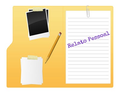 O relato pessoal versa acerca das experiências de vida de uma determinada pessoa