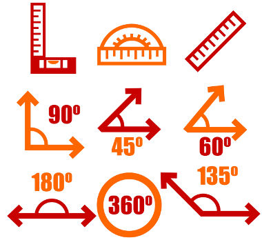 Ângulos notáveis e alguns instrumentos que os representam