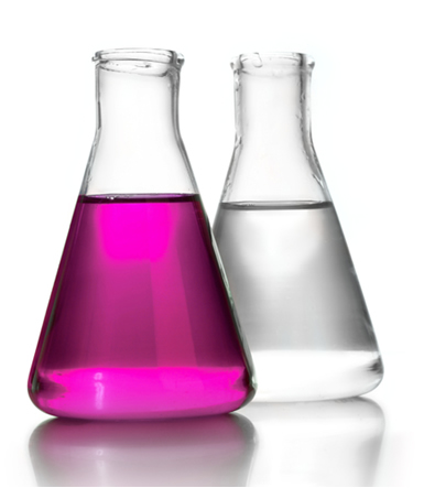 A fenolftaleína é um exemplo de indicador ácido-base sintético que fica rosa em meio básico e incolor em meio ácido