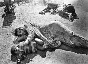 Vítimas do acidente de Bhopal.