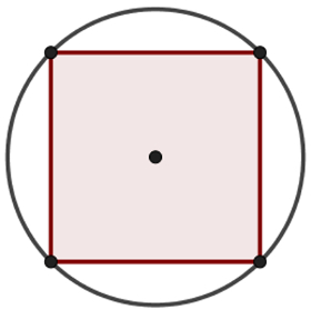 As relações métricas possibilitam calcular lado e apótema do quadrado inscrito usando o raio da circunferência