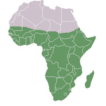 Mapa da África Subsaariana