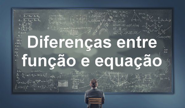 As principais diferenças entre função e equação referem-se especialmente a seus resultados