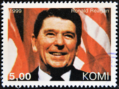 Ronald Reagan foi um dos primeiros governantes a adotar o Neoliberalismo.*