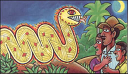 Ilustração do Boitatá.