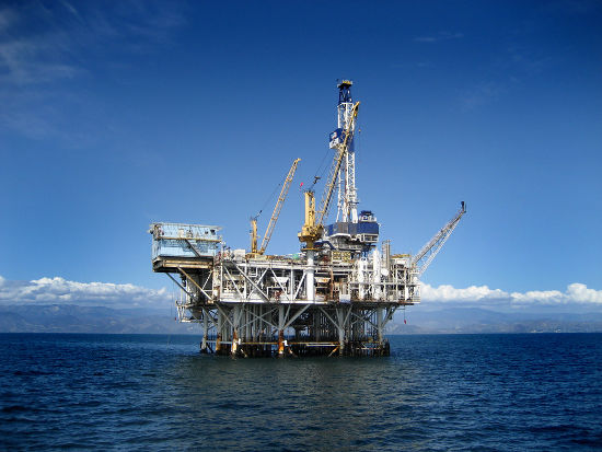 Plataforma de extração de gás natural Plataforma de extração de petróleo e gás natural