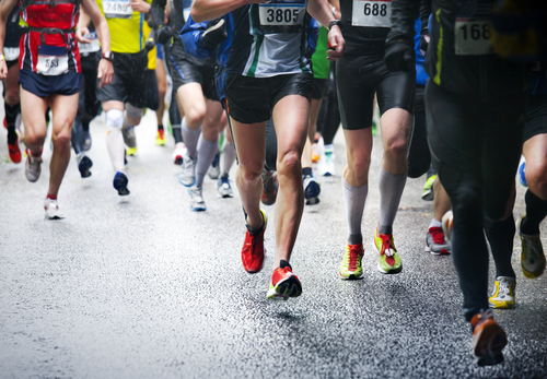 Corrida: umas das modalidades do atletismo.