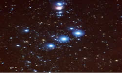 Constelação Órion conhecida como Três Marias