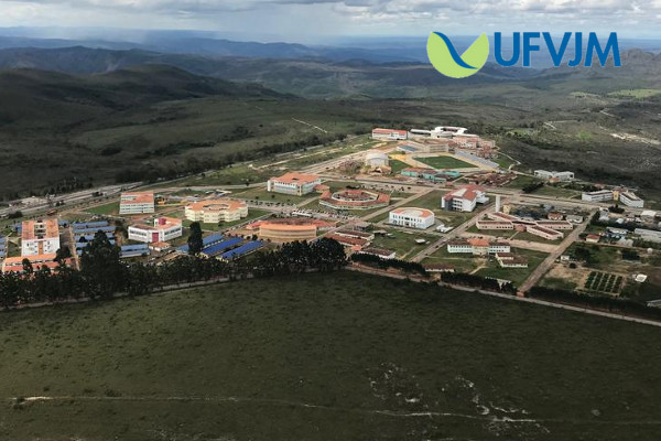 Vista aérea do campus universitário da UFVJM