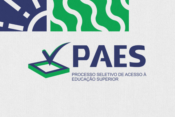 Logomarca do PAES na cor verde.