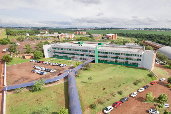 Vista aérea do Campus Jardim Universitário da UNILA
