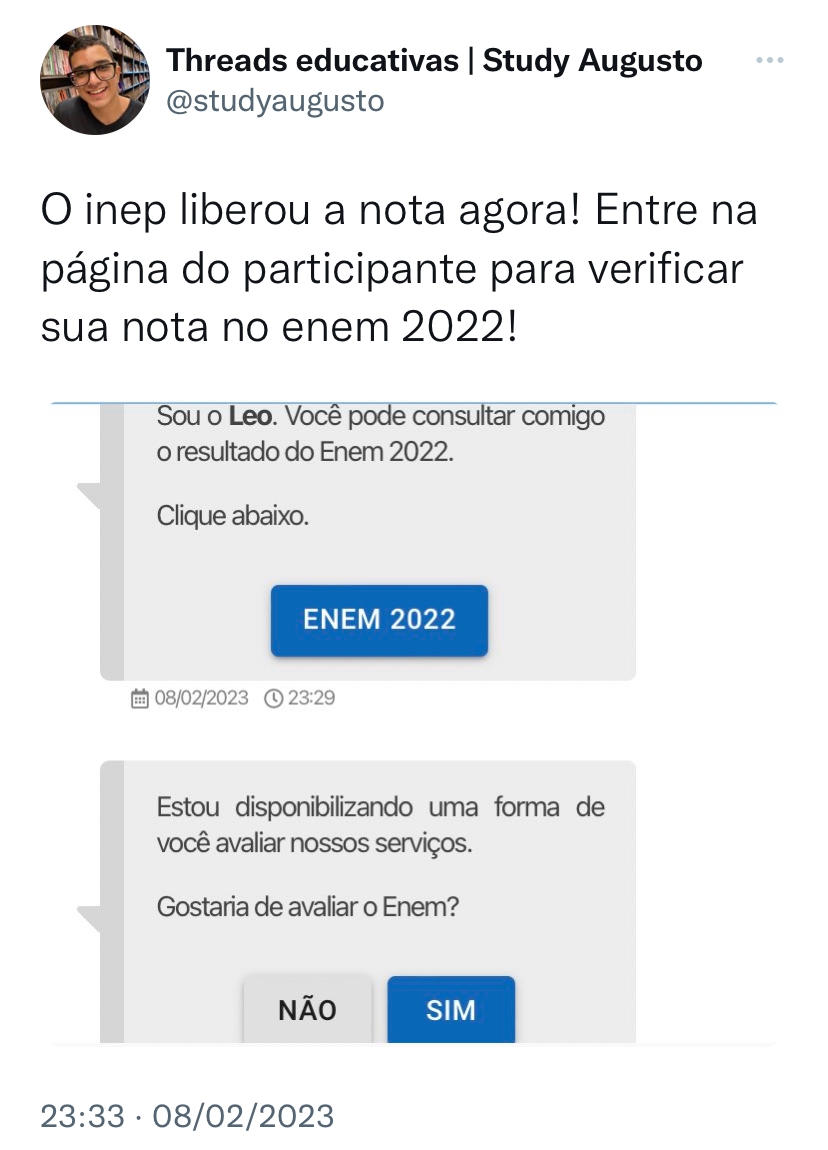 quando sai o resultado do enem –