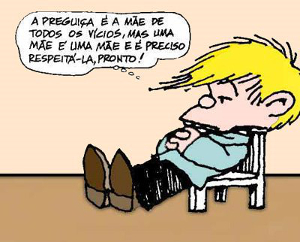 ​Felipe, criação do cartunista argentino Quino. A personagem está presente nas famosas tirinhas da Mafalda